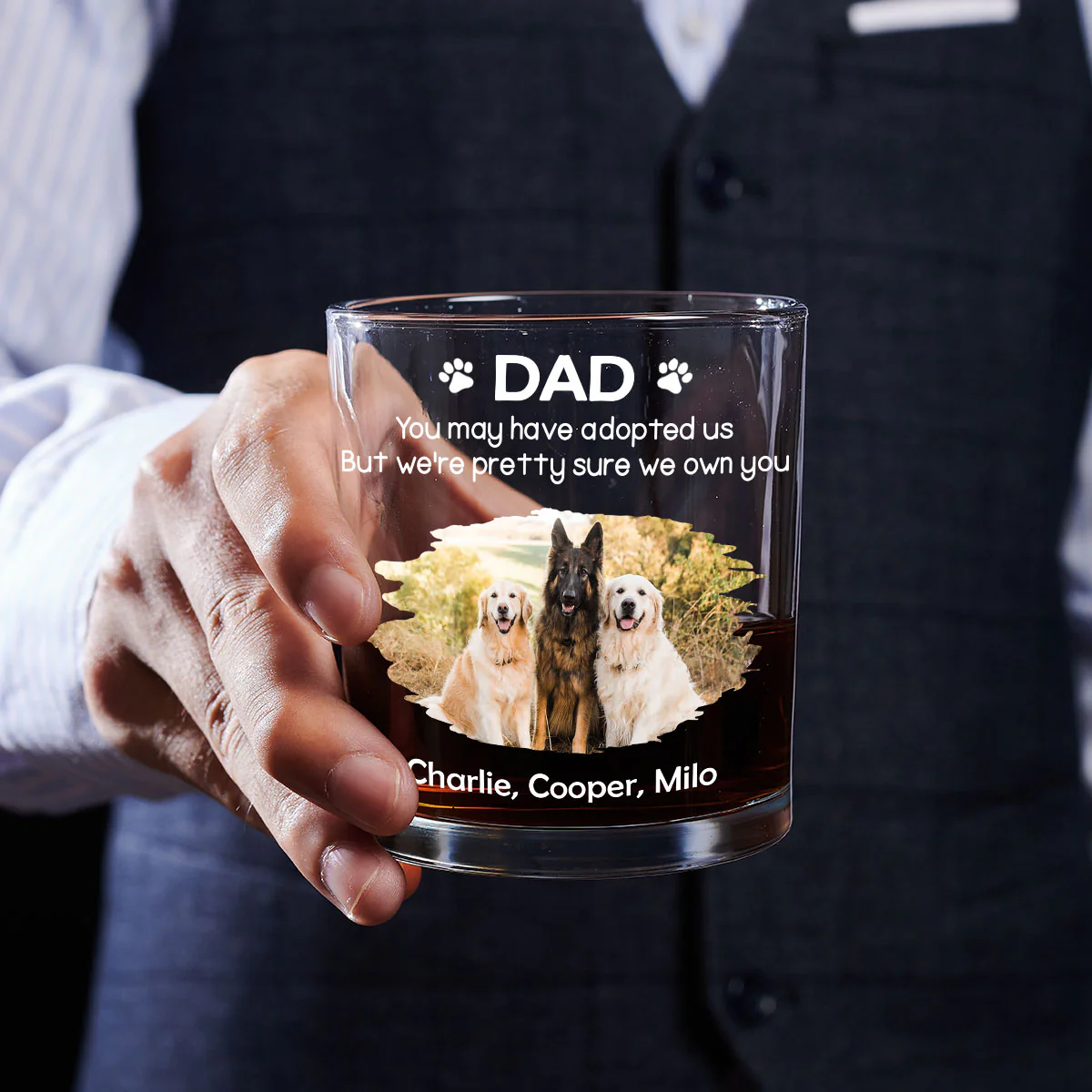 I Own You For Sure Version Photo 2 - Personalized Custom Whiskey Glass - Image 4