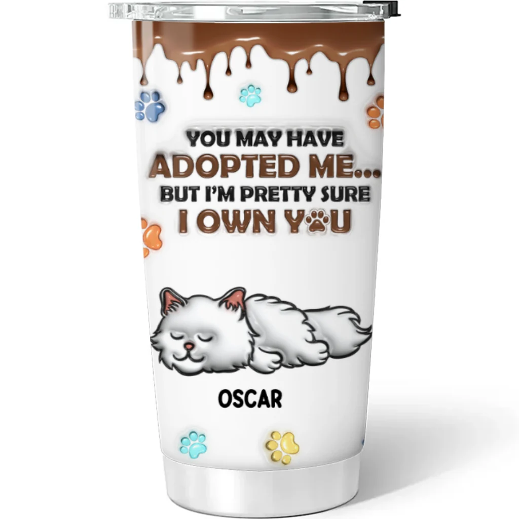 I Own You - Personalized Custom 3D Inflated Effect Tumbler - Image 5