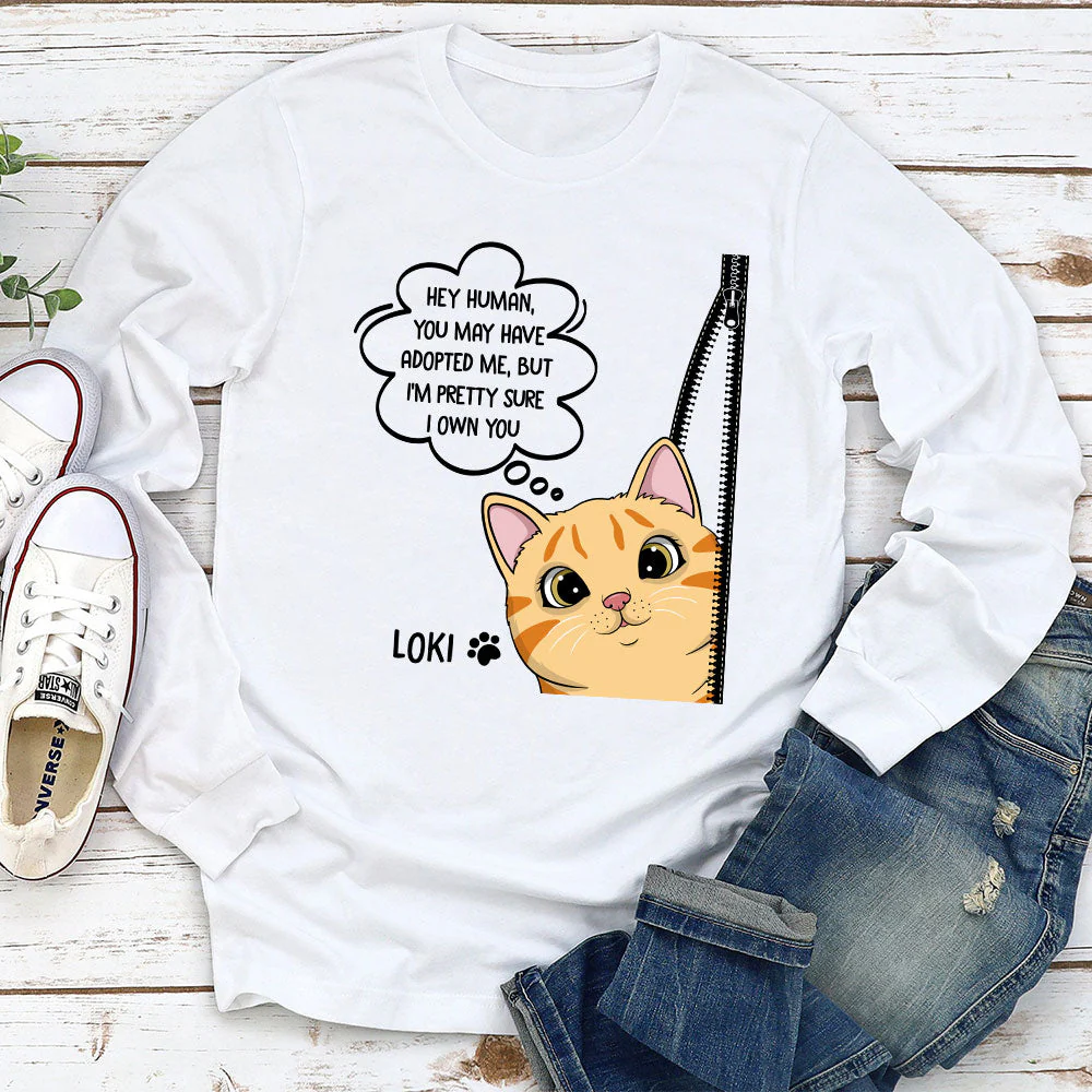 I Own You - Personalized Custom Long Sleeve T-shirt