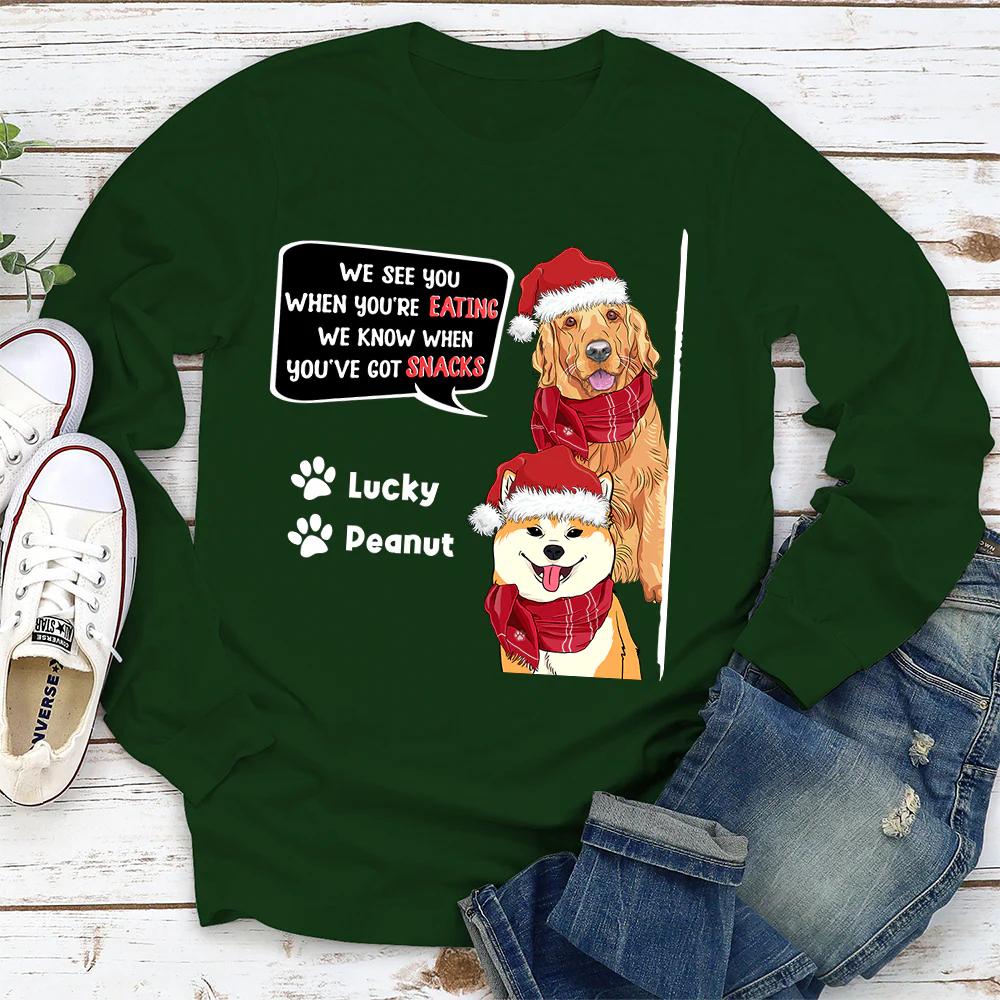 I See You - Personalized Custom Long Sleeve T-shirt - Image 2