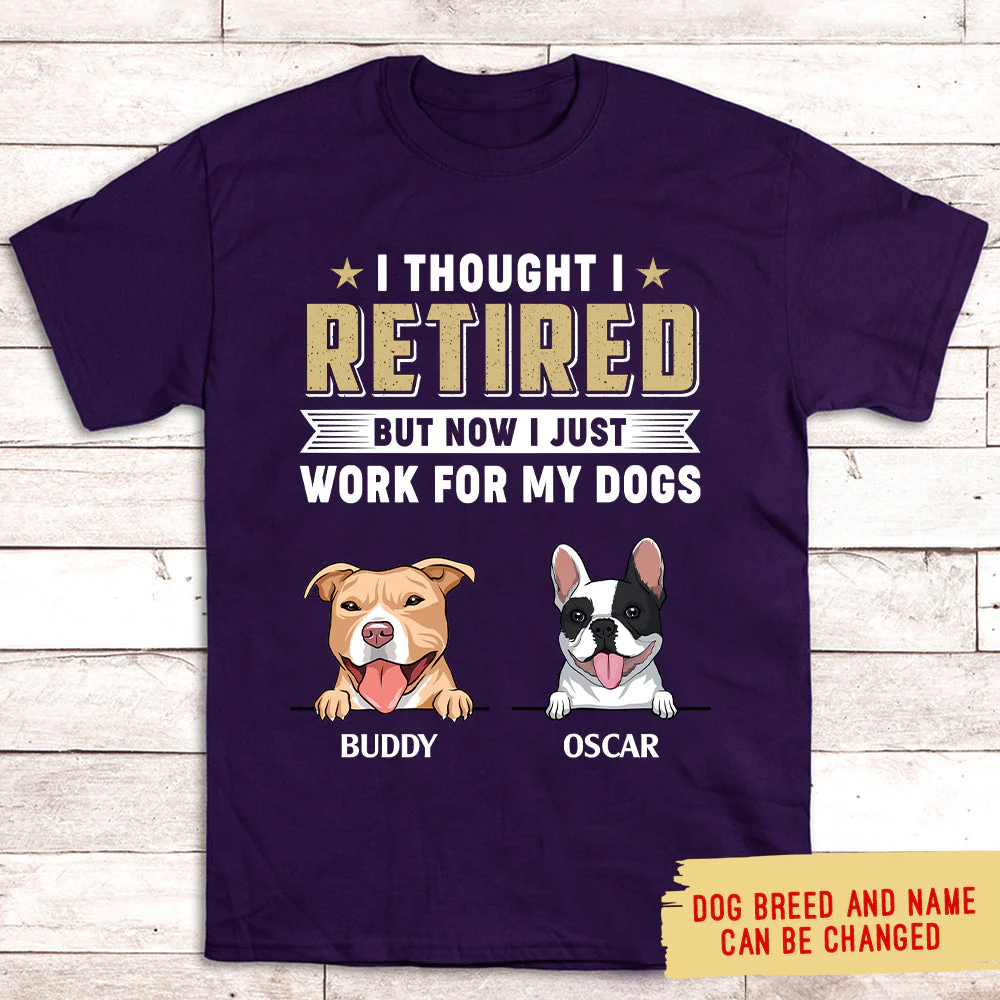 I Thought I Retired - Personalized Custom Unisex T-shirt - Image 5