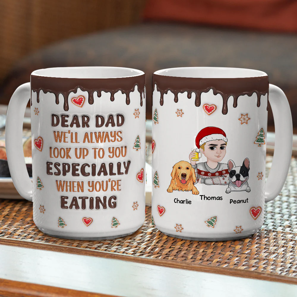 I Will Always Look Up To You - Personalized Custom 3D Inflated Effect Mug - Image 10