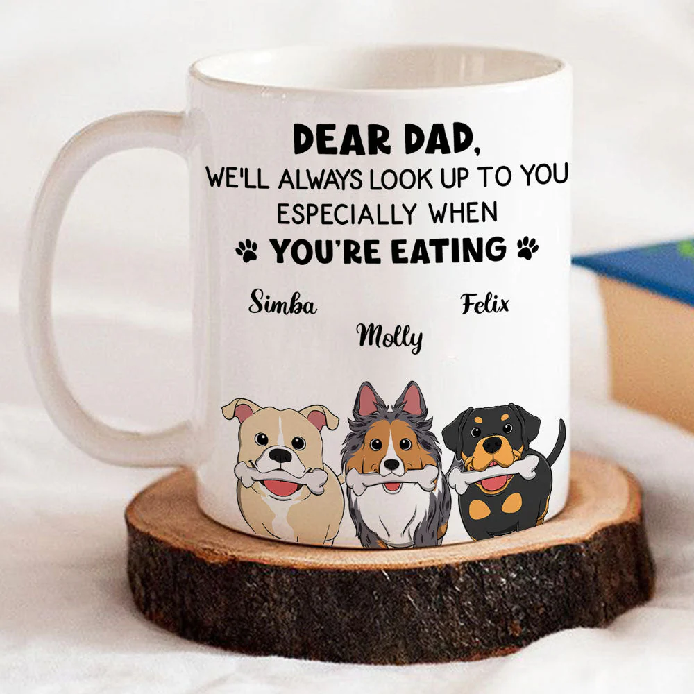 I Will Always Look Up To You - Personalized Custom Coffee Mug - Image 2