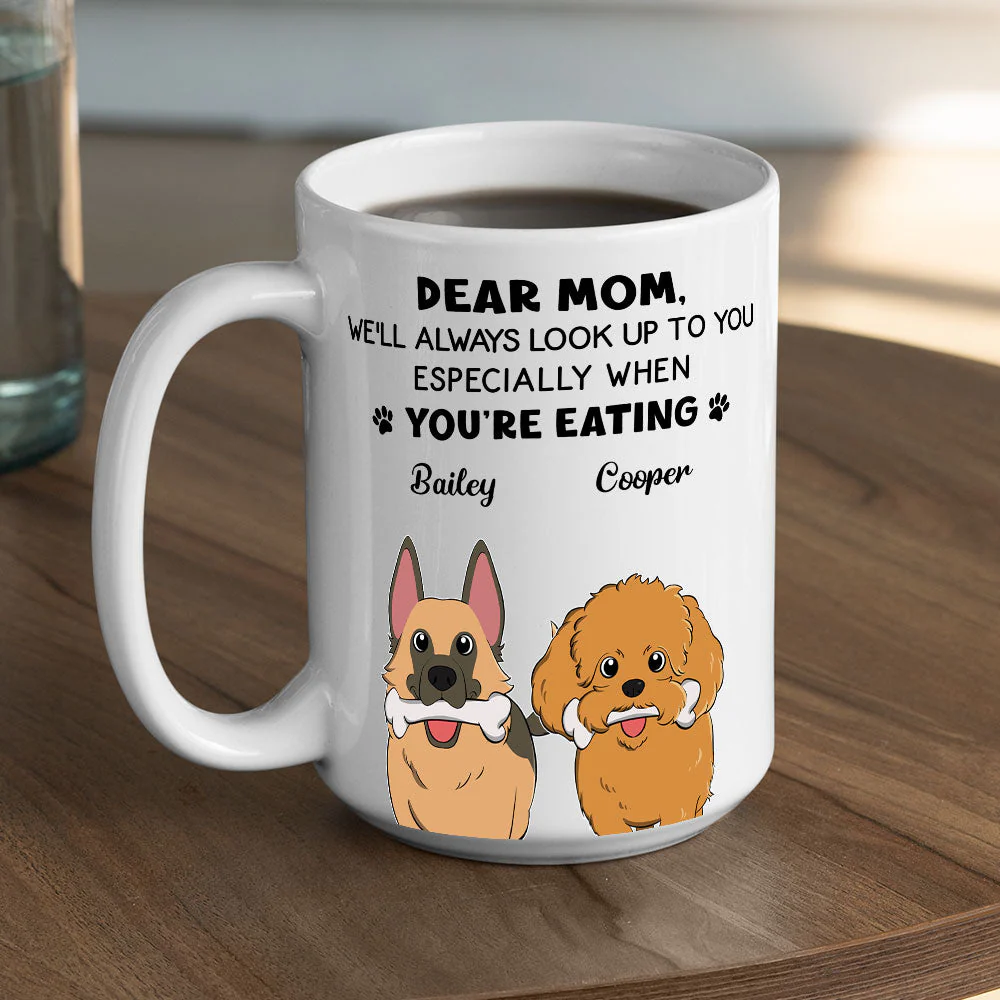 I Will Always Look Up To You - Personalized Custom Coffee Mug - Image 3