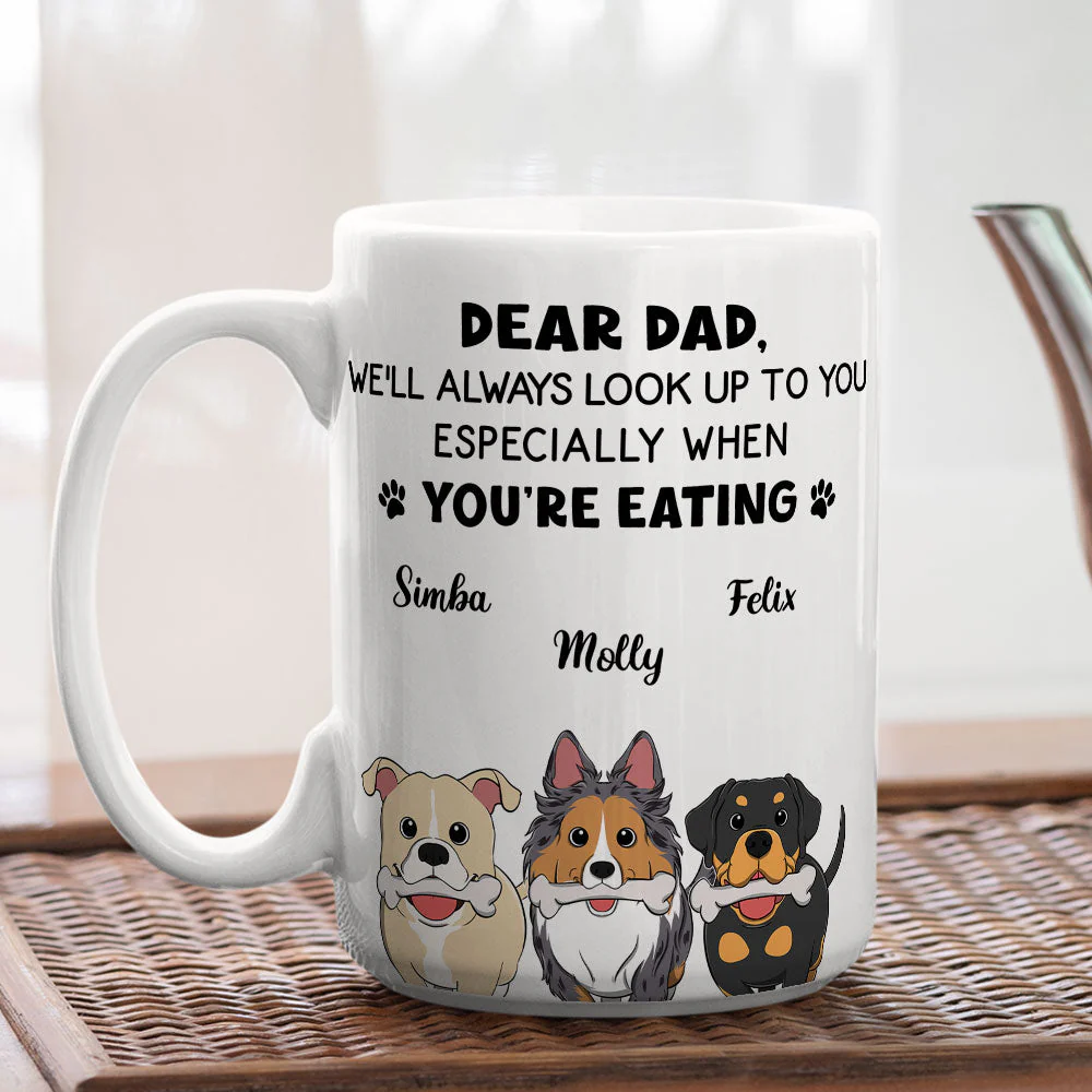 I Will Always Look Up To You - Personalized Custom Coffee Mug - Image 4