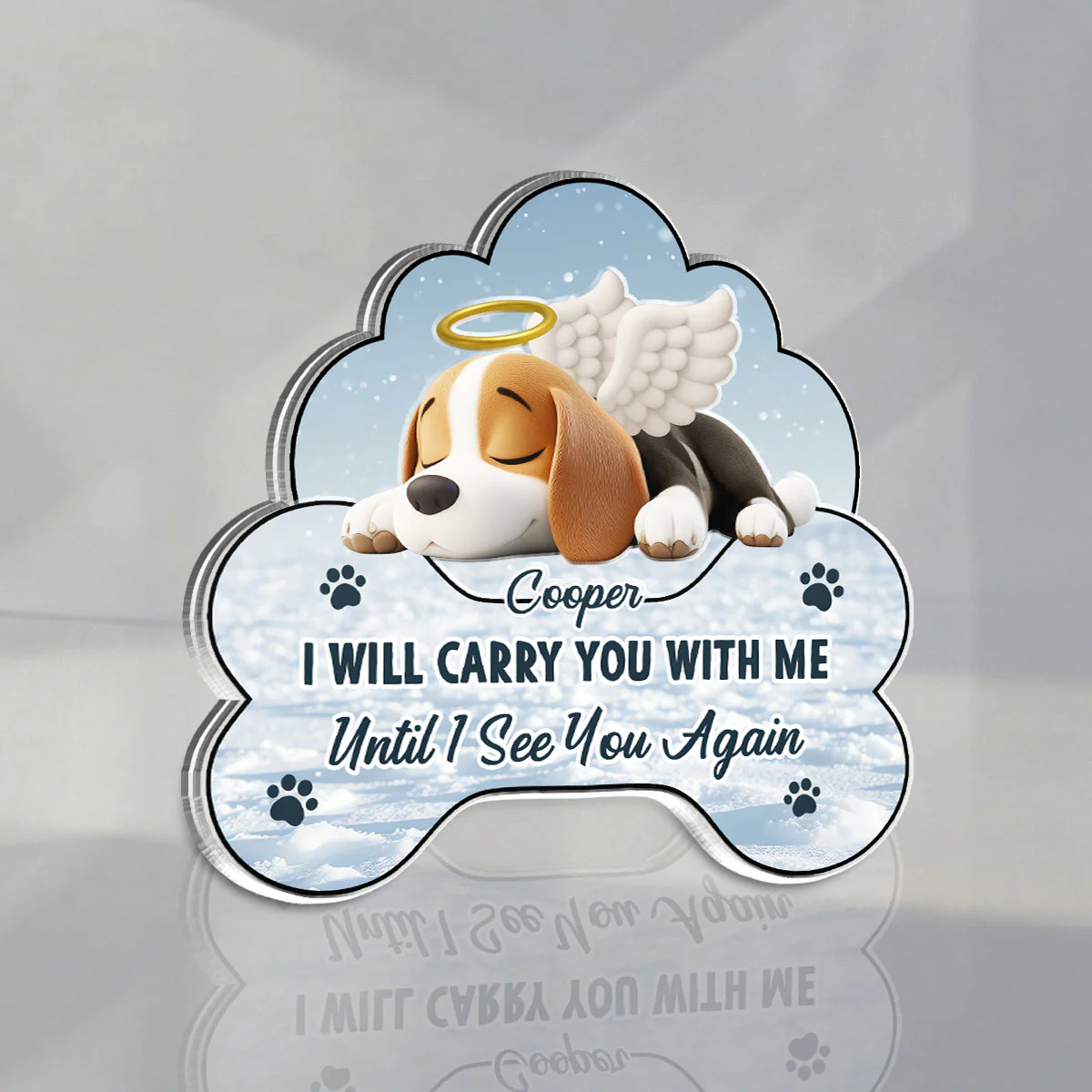 I Will Carry You With Me - Personalized Custom Acrylic Car Visor Clip - Image 4