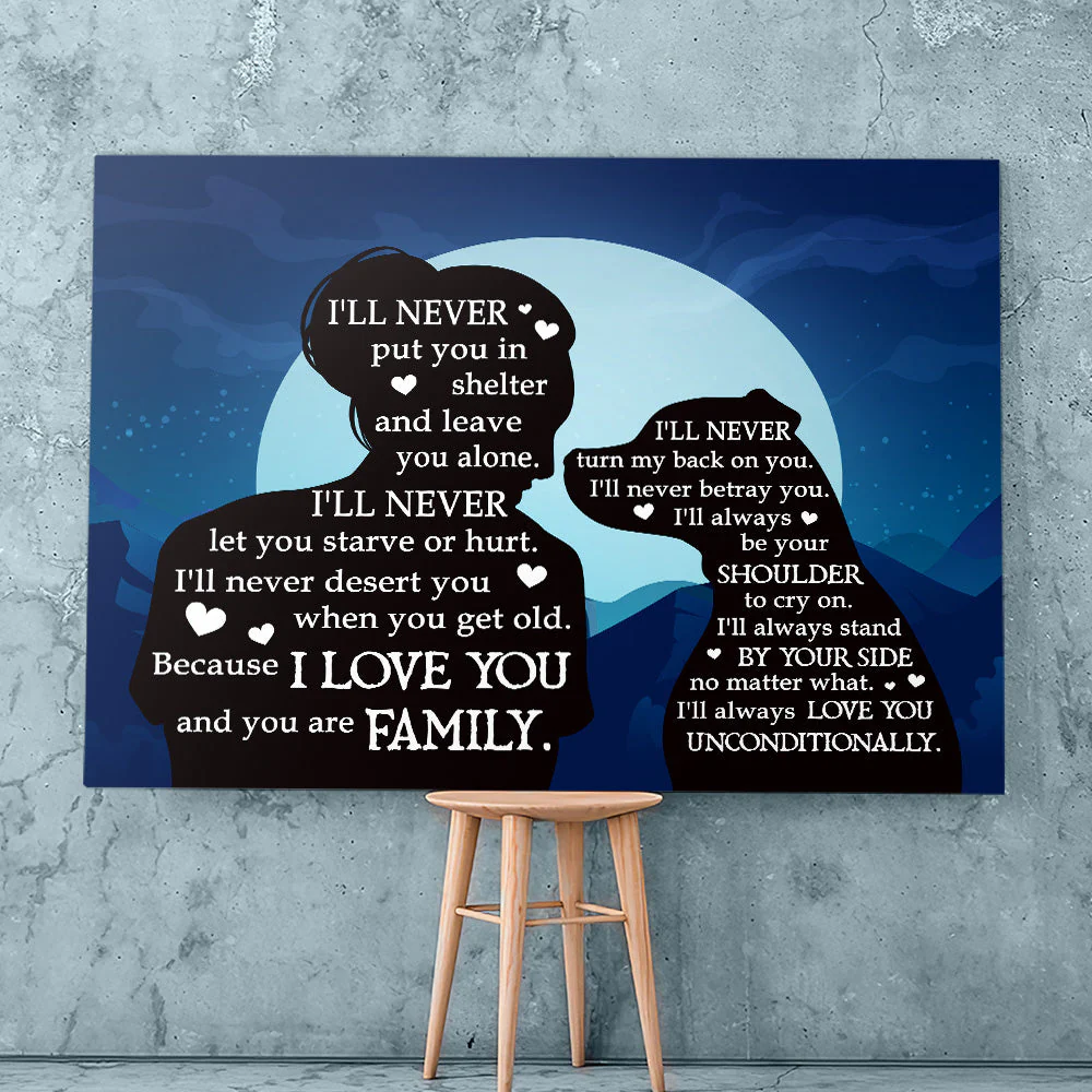 I Will Never - Premium Canvas Print - Image 4