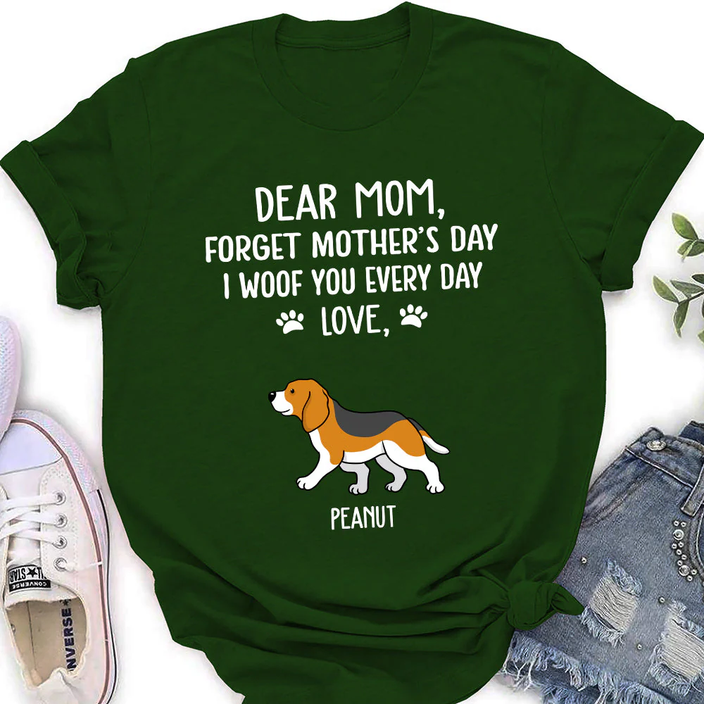 I Woof You Mom - Personalized Custom Women's T-shirt - Image 2