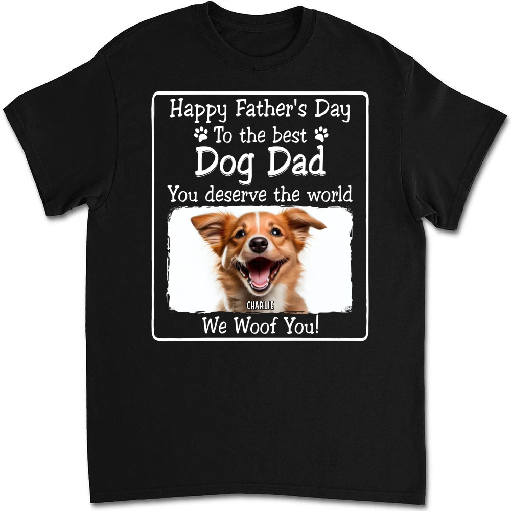 I Woof You Photo - Personalized Custom Unisex T-shirt - Image 7