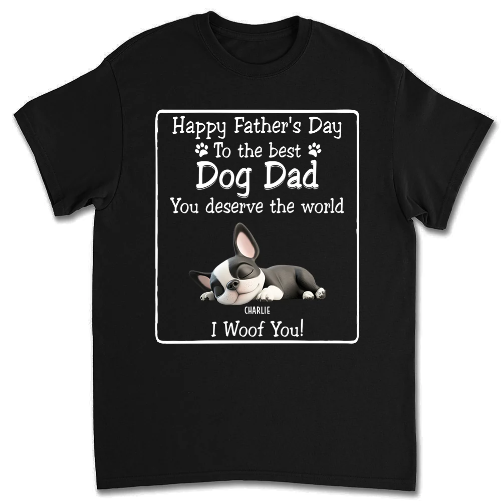 I Woof You Version 2 - Personalized Custom Unisex T-shirt