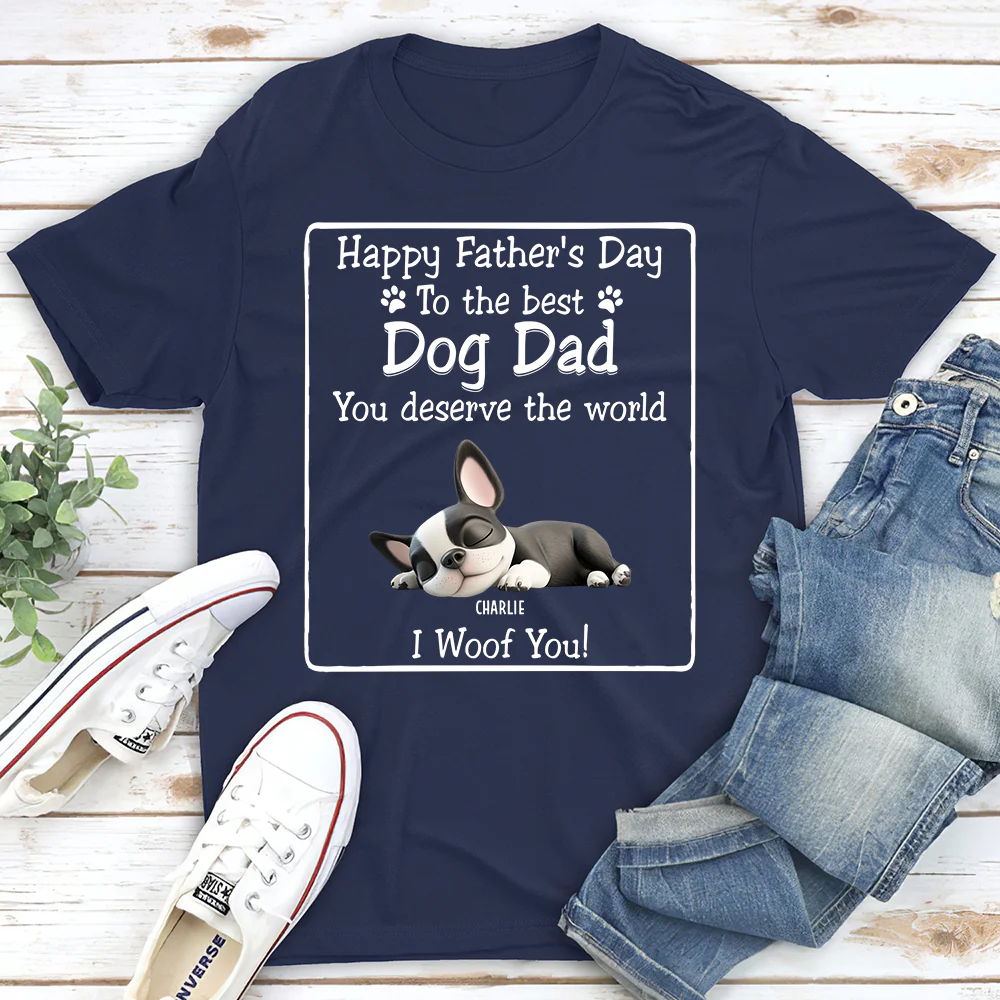 I Woof You Version 2 - Personalized Custom Unisex T-shirt - Image 2