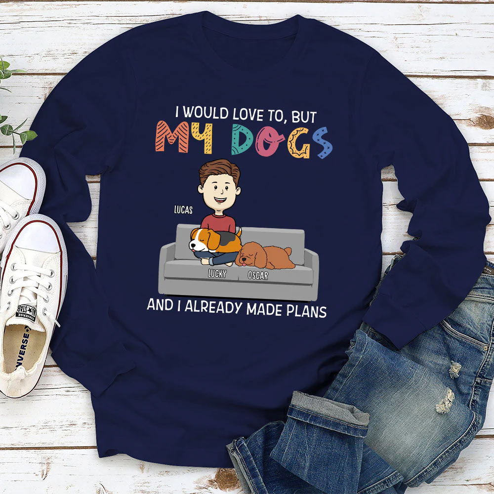 I Would Love To - Personalized Custom Long Sleeve T-shirt - Image 2