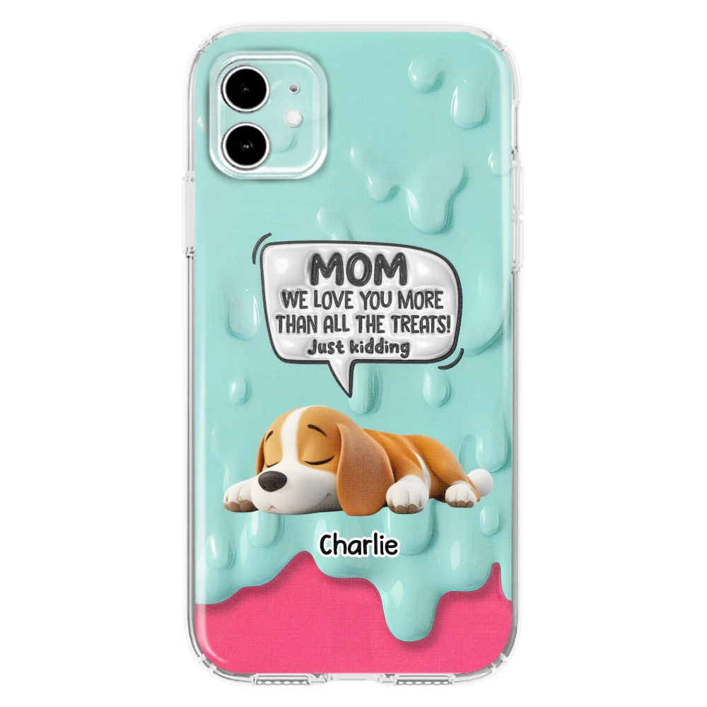 Ice Cream Lovely Dogs - Personalized Custom 3D Inflated Effect Phone Case - Image 11