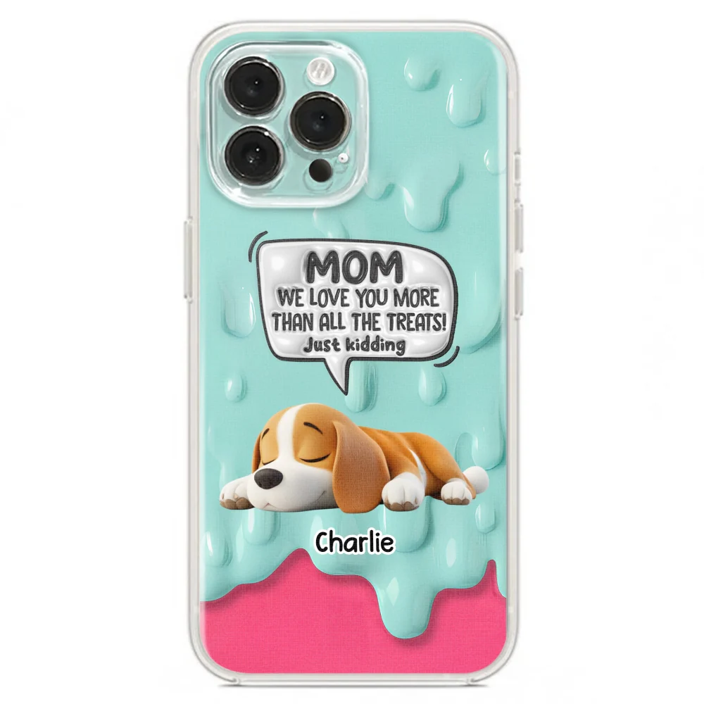 Ice Cream Lovely Dogs - Personalized Custom 3D Inflated Effect Phone Case - Image 20