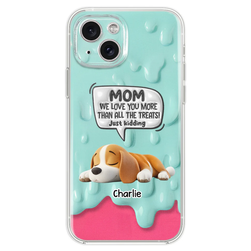 Ice Cream Lovely Dogs - Personalized Custom 3D Inflated Effect Phone Case - Image 21
