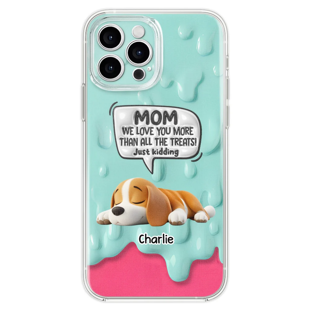 Ice Cream Lovely Dogs - Personalized Custom 3D Inflated Effect Phone Case - Image 22