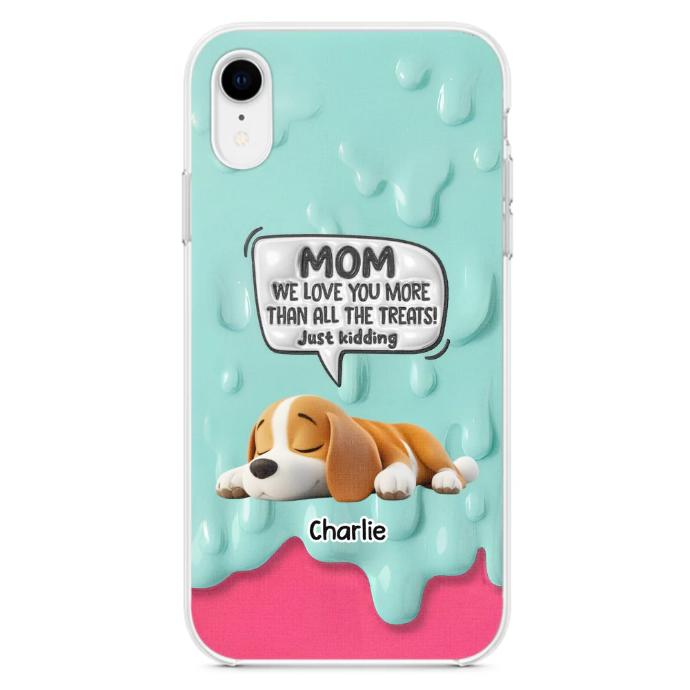 Ice Cream Lovely Dogs - Personalized Custom 3D Inflated Effect Phone Case - Image 23