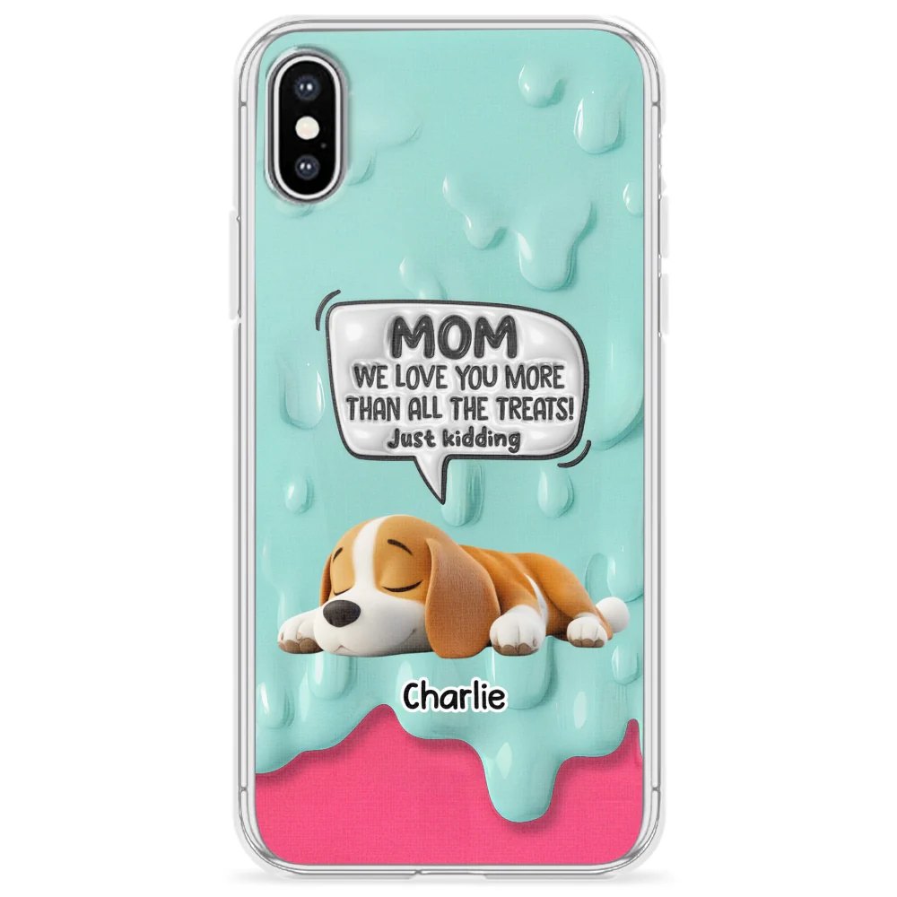 Ice Cream Lovely Dogs - Personalized Custom 3D Inflated Effect Phone Case - Image 25