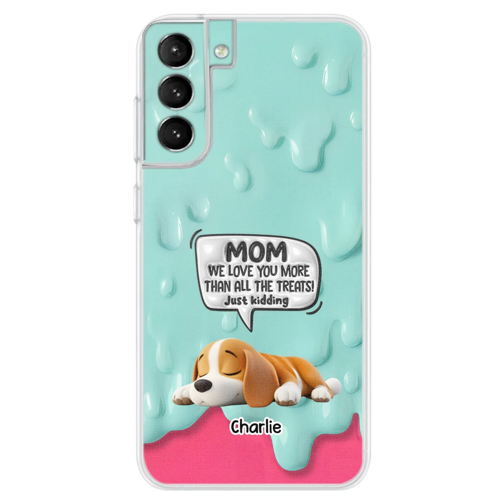 Ice Cream Lovely Dogs - Personalized Custom 3D Inflated Effect Phone Case - Image 28