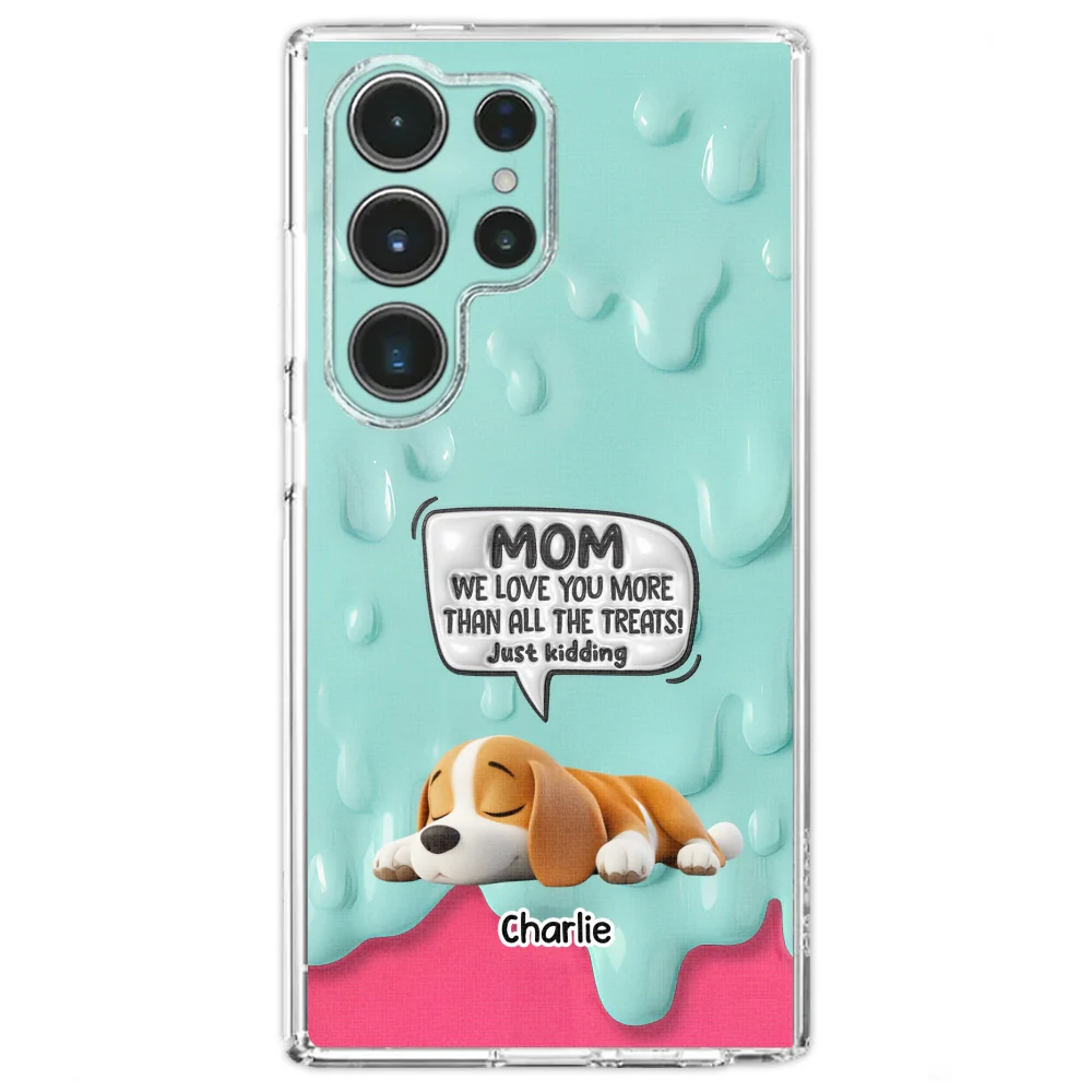 Ice Cream Lovely Dogs - Personalized Custom 3D Inflated Effect Phone Case - Image 29