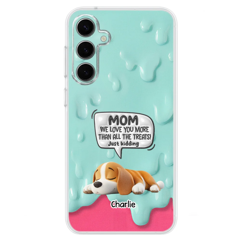 Ice Cream Lovely Dogs - Personalized Custom 3D Inflated Effect Phone Case - Image 30