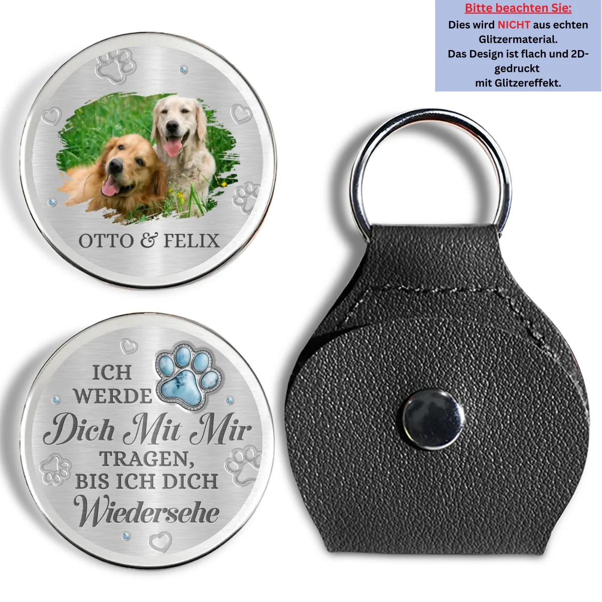Ich werde dich mit mir tragen photo - Personalisierter 3D-Effekt Taschenumarmung - Image 3