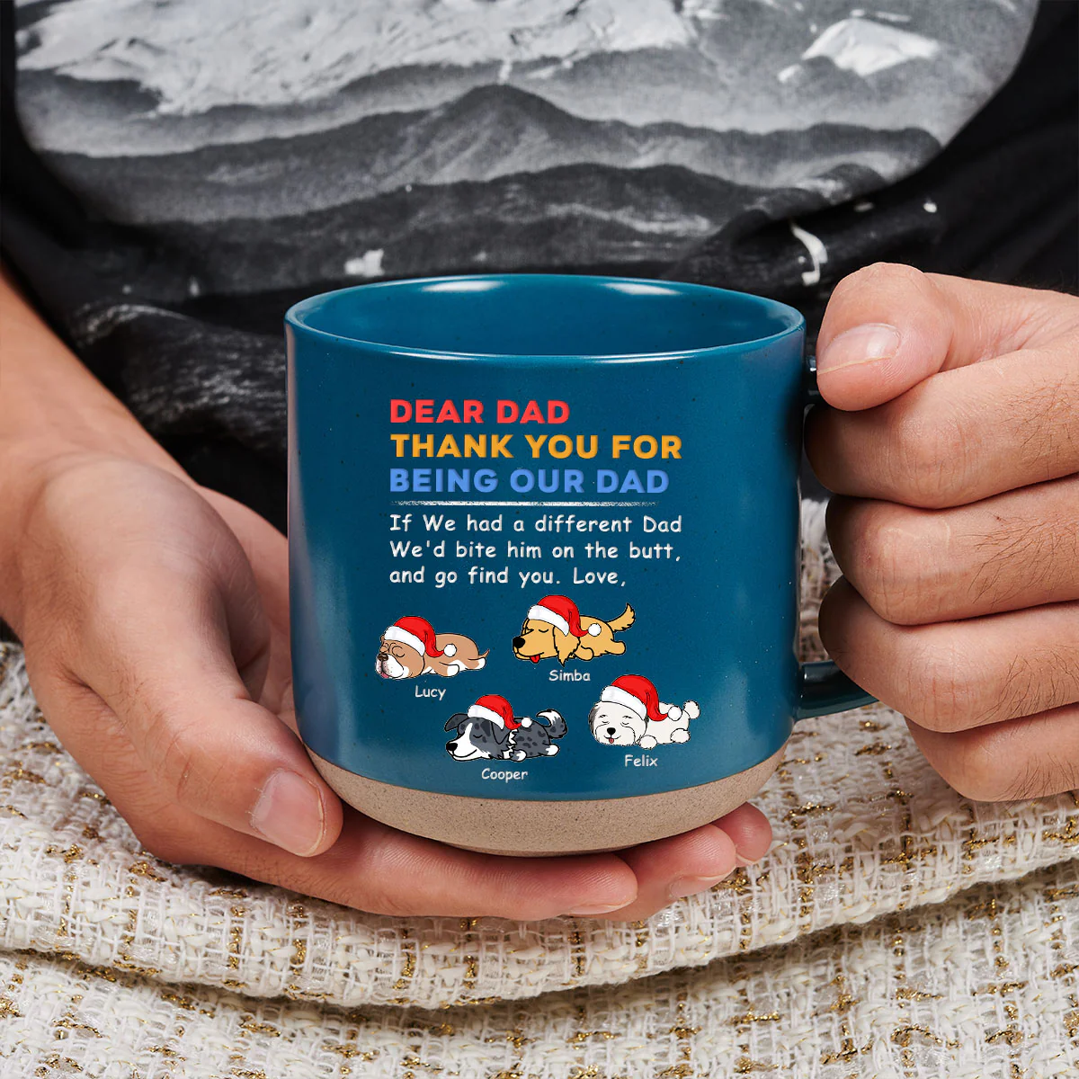 If I Had A Different Mom Dad -  Personalized Custom Pottery Mug - Image 3