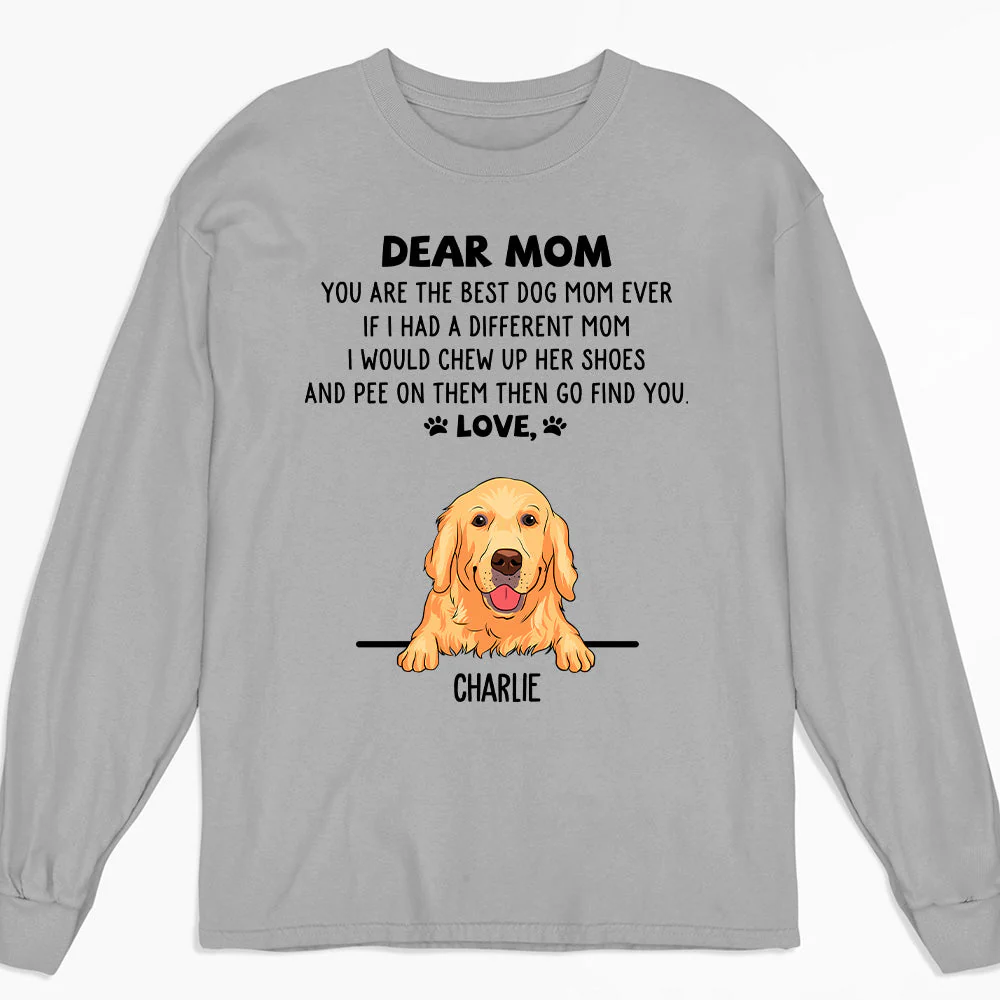 If I Had A Mom - Personalized Custom Long Sleeve T-shirt