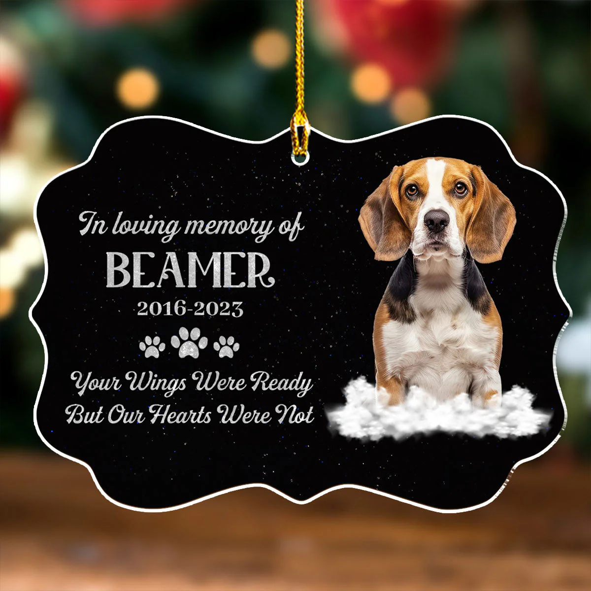 If Love Could Have Saved You - Personalized Custom Acrylic Ornament - Image 3