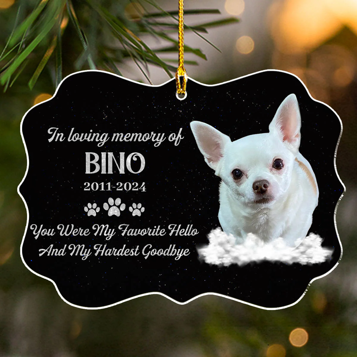 If Love Could Have Saved You - Personalized Custom Acrylic Ornament - Image 4