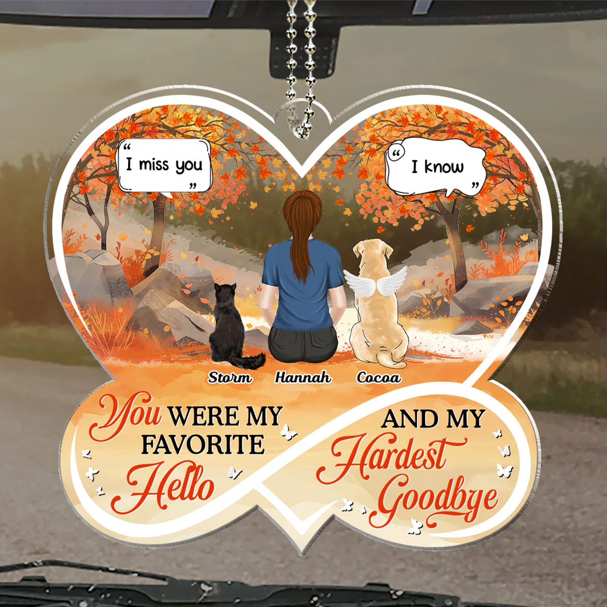 If Love Could Have Saved You - Personalized Custom Car Ornament - Image 3