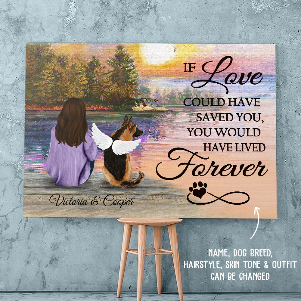 If Love Could Have Saved You - Personalized Custom Canvas Print - Image 4