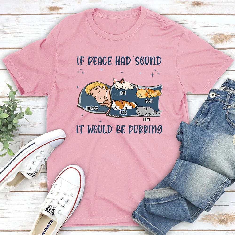 If Peace Has Sound - Personalized Custom Unisex T-shirt - Image 4