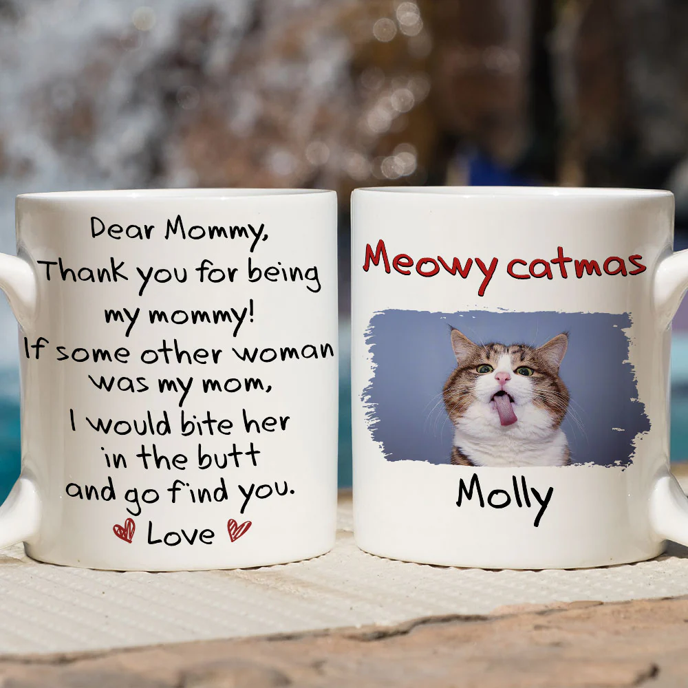 If Someone Was My Parent Ver Cat Photo - Personalized Custom Coffee Mug - Image 2