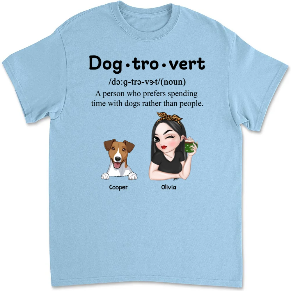 Im A Dogtrovert - Personalized Custom Unisex T-shirt - Image 8