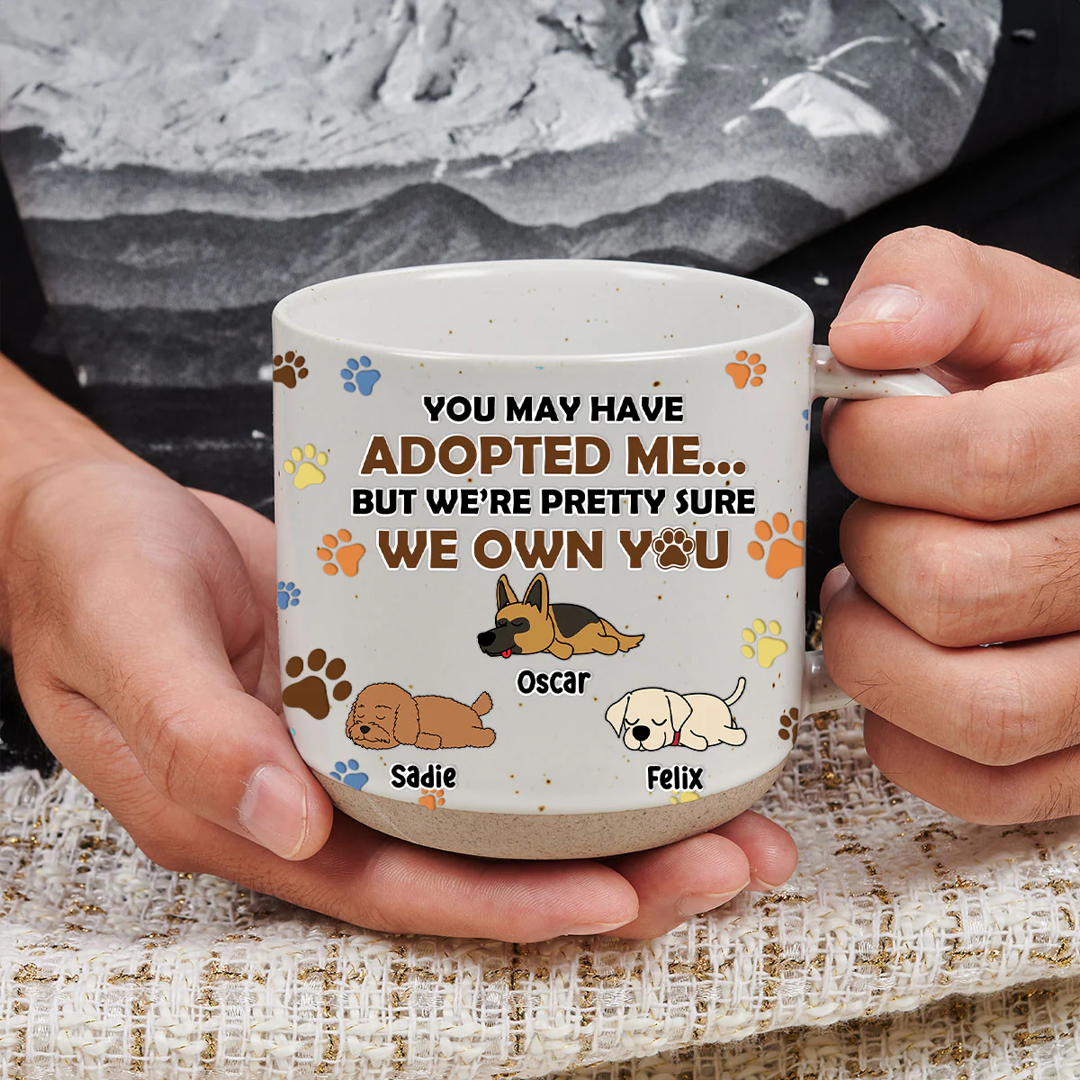 I'm Sure I Own You - Personalized Custom Pottery Mug - Image 3