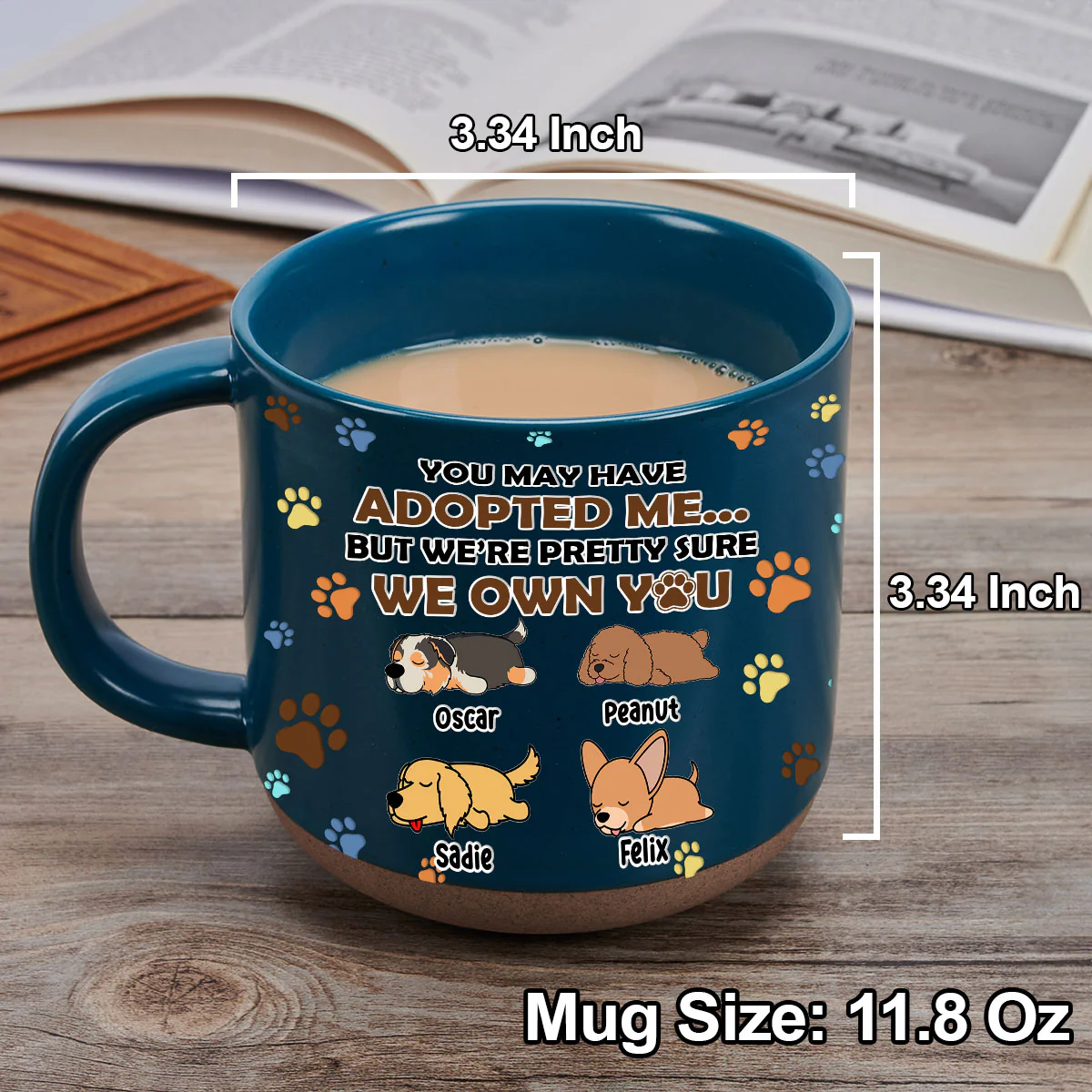 I'm Sure I Own You - Personalized Custom Pottery Mug - Image 4
