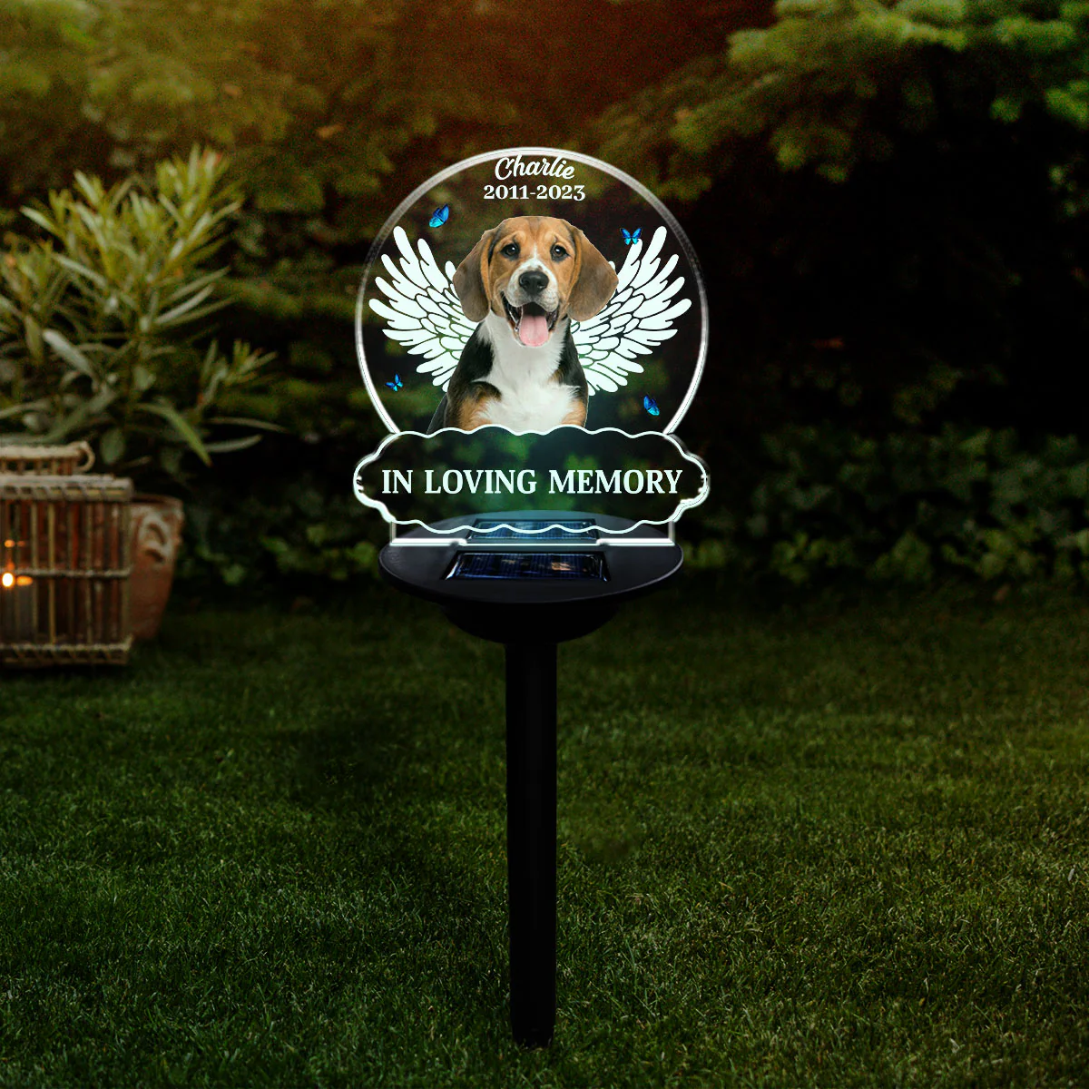 In Loving Memory - Personalized Custom Solar Light - Image 3