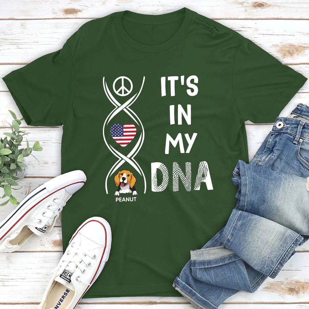In My DNA Pattern - Personalized Custom Unisex T-shirt - Image 3