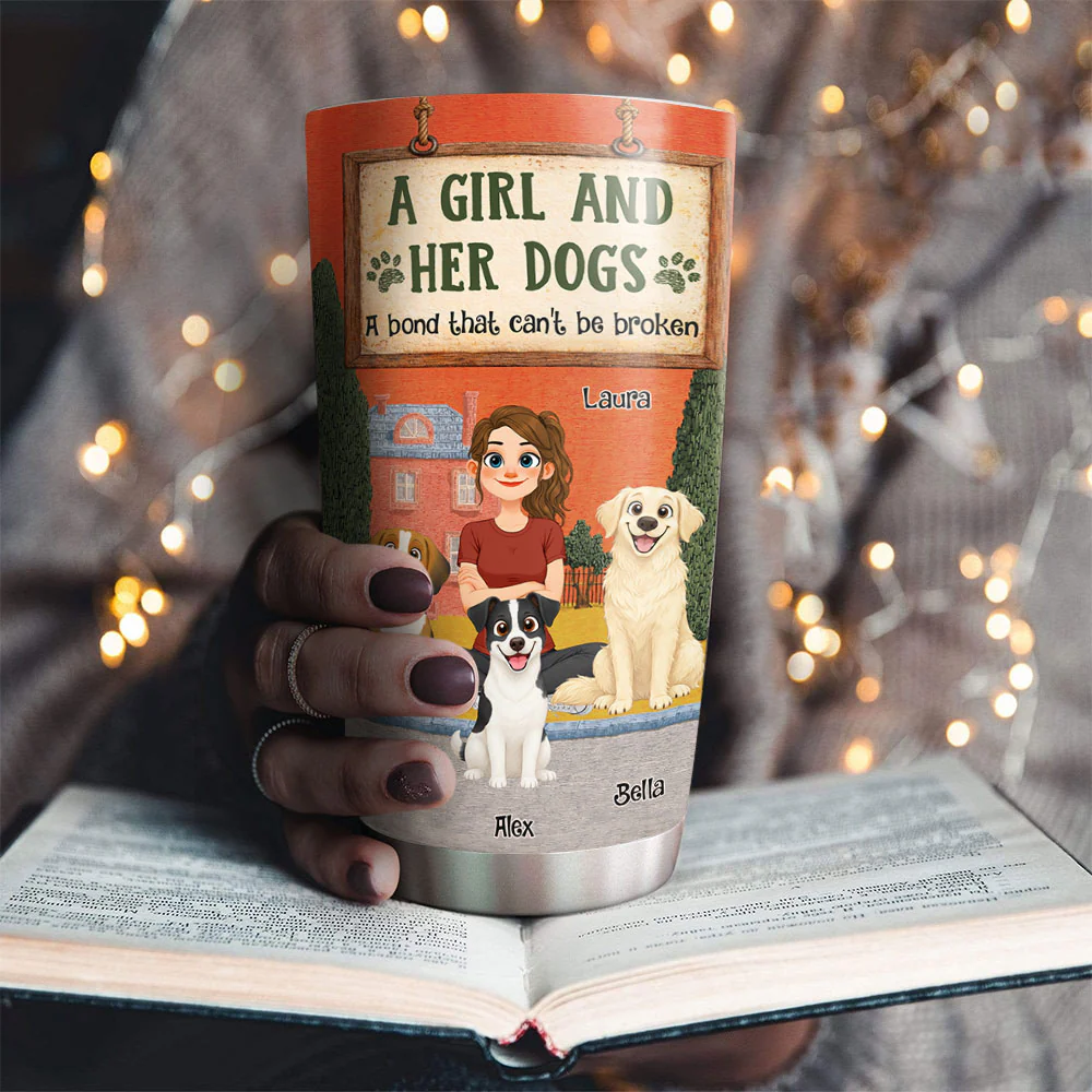 In The Storybook Dog Mom Era - Personalized Custom Tumbler - Image 3