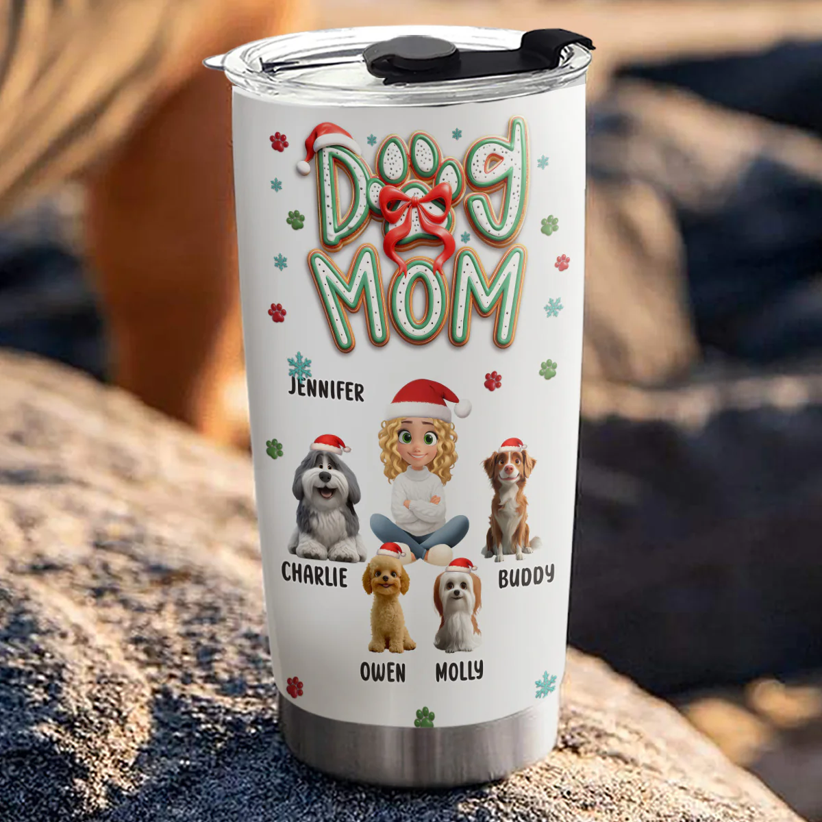 Is It Christmas Yet - Personalized Custom 3D Effect Tumbler - Image 4