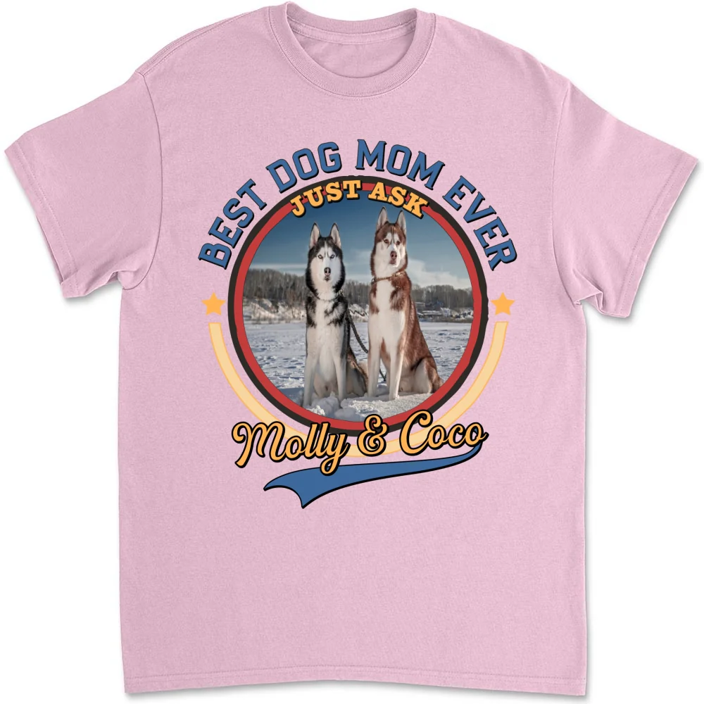 Joy Lives With My Dogs Photo - Personalized Custom Shirt - Image 10