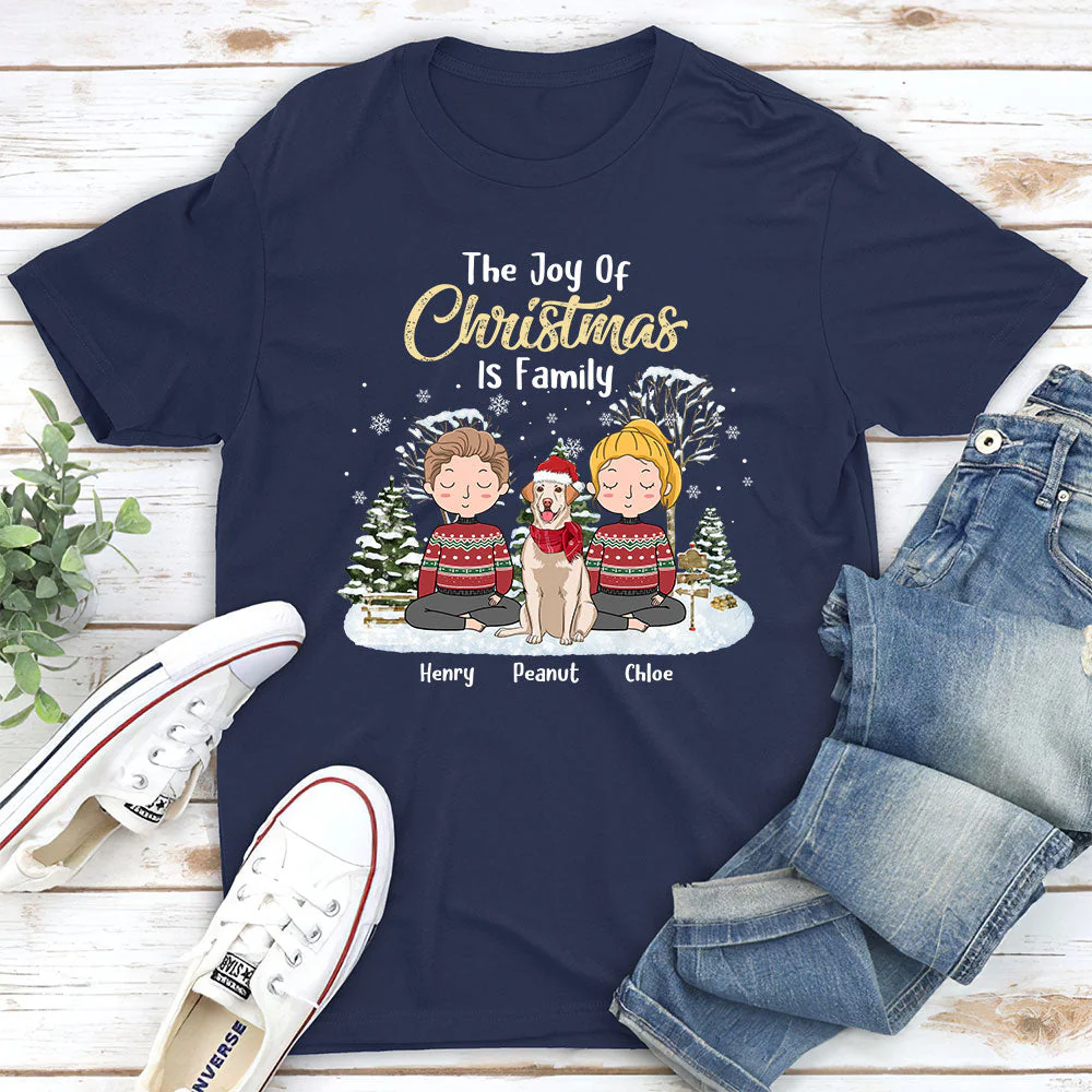 Joy Of Christmas - Personalized Custom Unisex T-shirt - Image 2