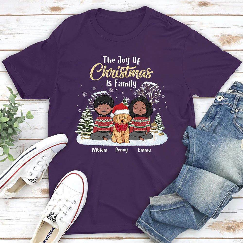 Joy Of Christmas - Personalized Custom Unisex T-shirt - Image 4