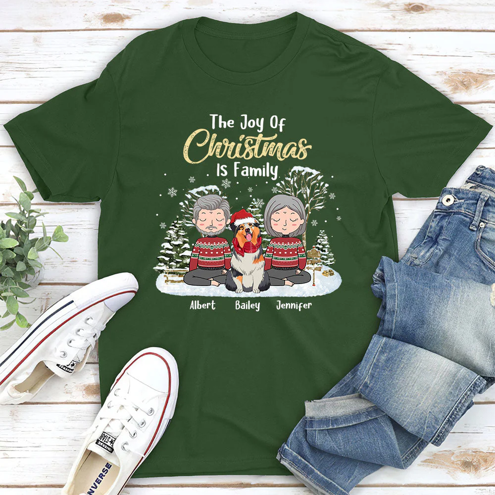 Joy Of Christmas - Personalized Custom Unisex T-shirt - Image 5