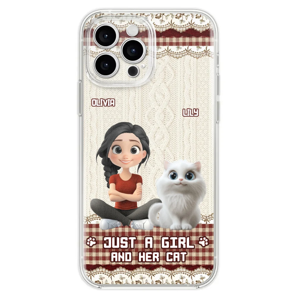 Just A Cat Girl - Personalized Custom Phone Case - Image 28