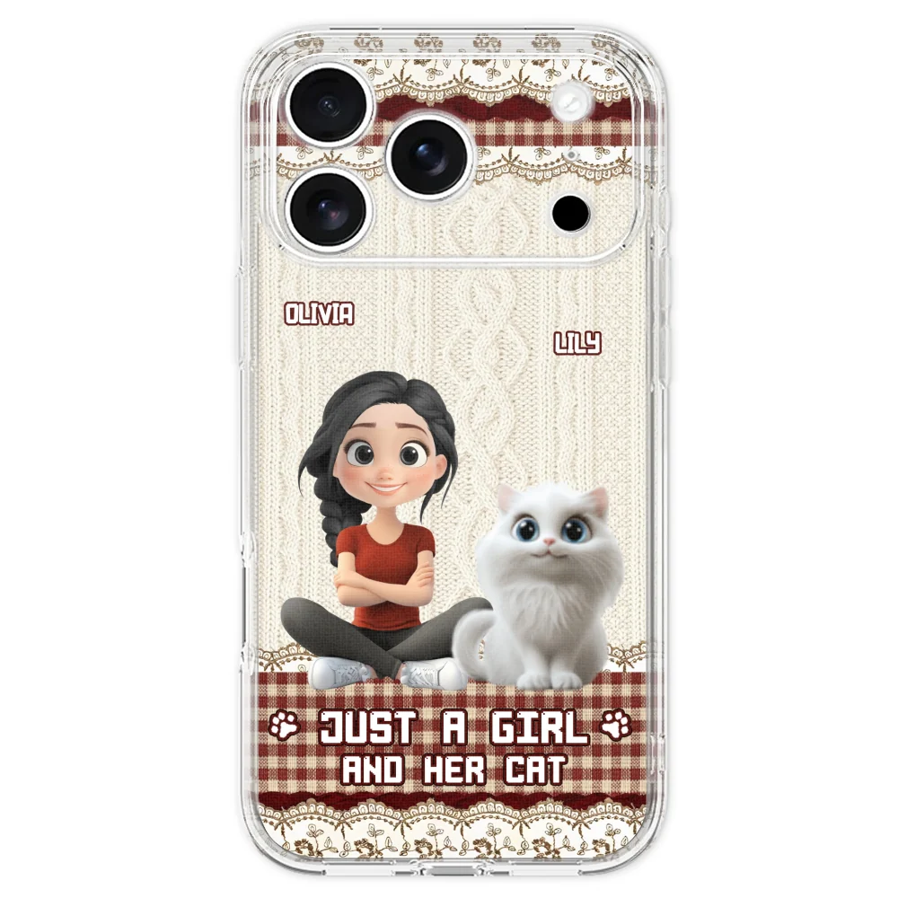 Just A Cat Girl - Personalized Custom Phone Case - Image 31
