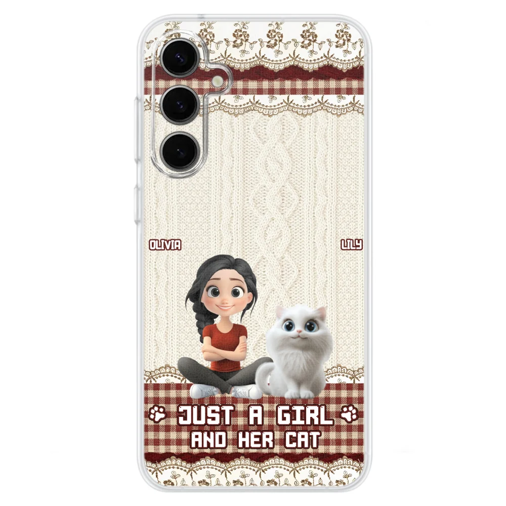 Just A Cat Girl - Personalized Custom Phone Case - Image 35