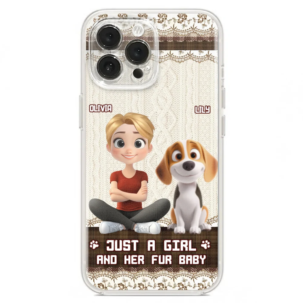 Just A Girl And Her Babies - Personalized Custom Phone Case - Image 22