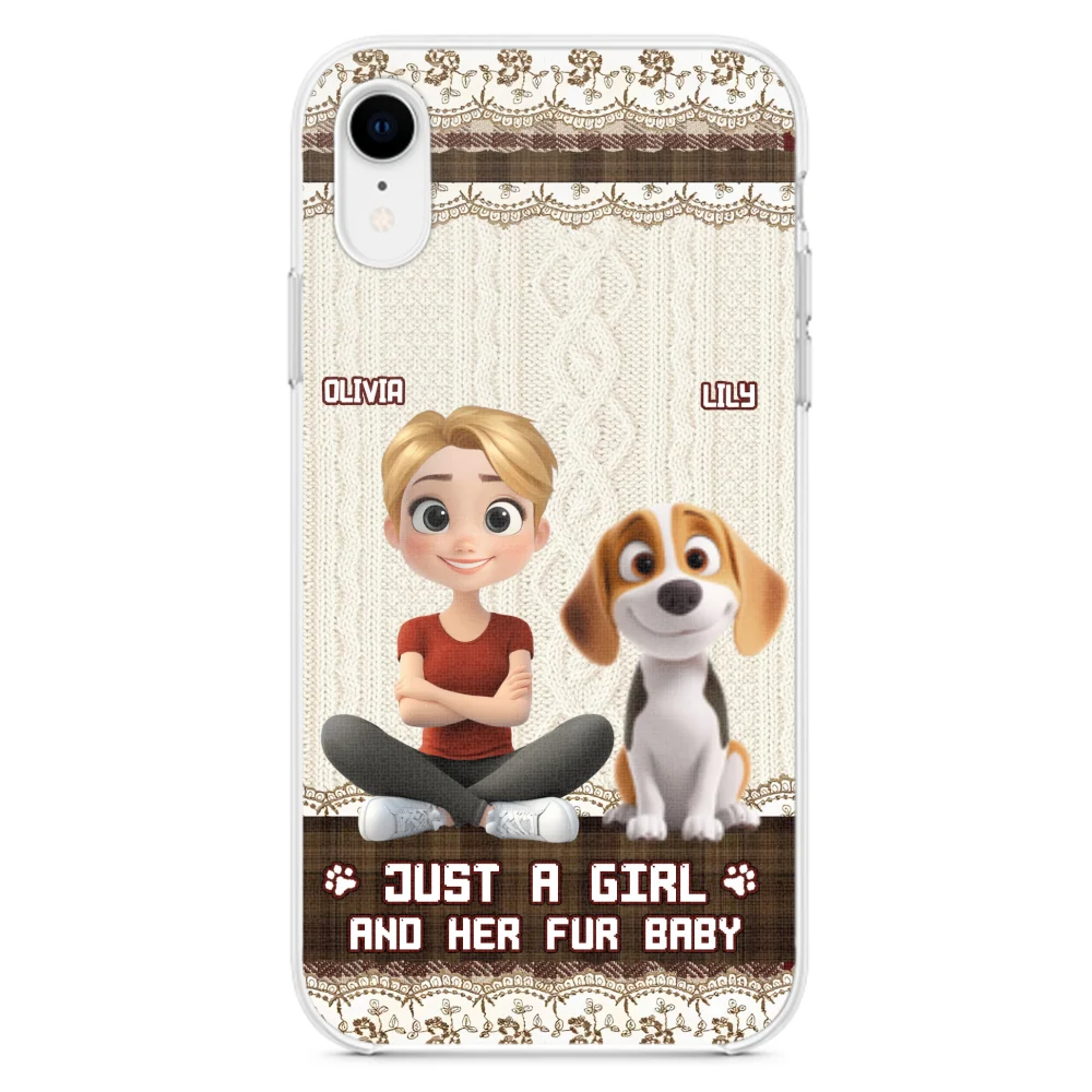 Just A Girl And Her Babies - Personalized Custom Phone Case - Image 25